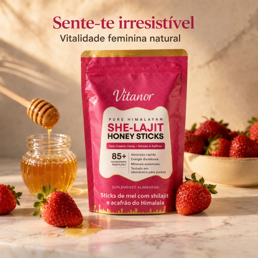 Vitanor™ She-Lajit — Bastões de Mel Puro