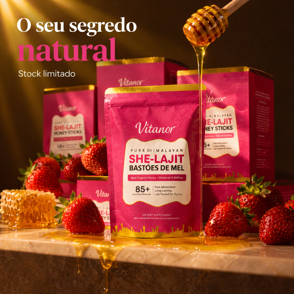 Vitanor™ She-Lajit — Bastões de Mel Puro