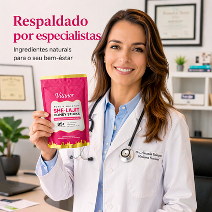 Vitanor™ She-Lajit — Bastões de Mel Puro
